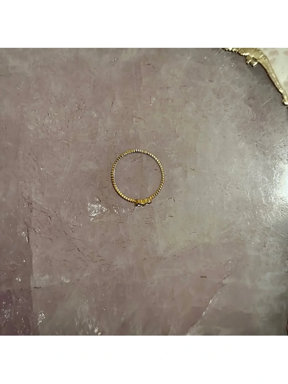 Forever 21 Gold Heart Ring with Clear Stones